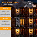 Solar Porch Lights Outdoor: Solar Wall Sconce Lights with Motion Sensor - Image 4