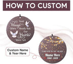 Personalized Sympathy Wind Chimes Dove Forever in Heart - Image 2