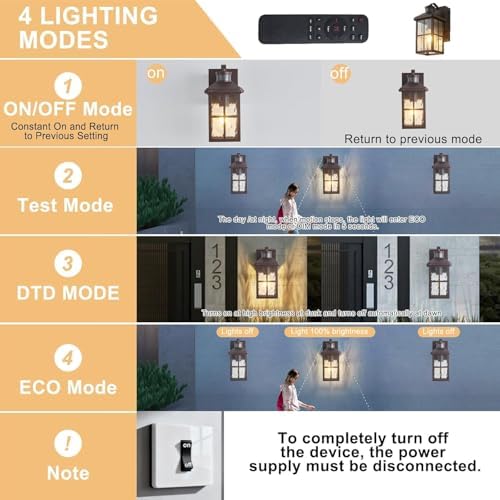 Porch Lights with GFCI Outlet with Remote - Image 3