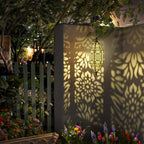 Twinkya 2 Pack Hanging Solar Lights Outdoor Garden Decorative Solar Lantern Waterproof Metal Moroccan Outdoor Decorations for Patio Pathway Yard Porch Backyard Garden Decor (Gold, 2 Pack) - Image 2