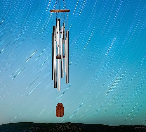 Woodstock Wind Chimes for Outside, Outdoor Decor for Your Patio and Front Porch, Garden Decor, (55") Silver Wind Chime, Woodstock Magical Mystery Chime, Space Odyssey (MMSO) - Image 4
