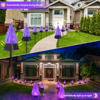 Toodour Solar Halloween Lights Outdoor, 4 Pack Solar Torch Light Waterproof - Image 6