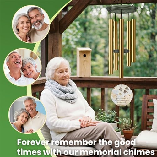 Personalized Wind Chimes Memorial Gifts Keepsake Outside - Image 3