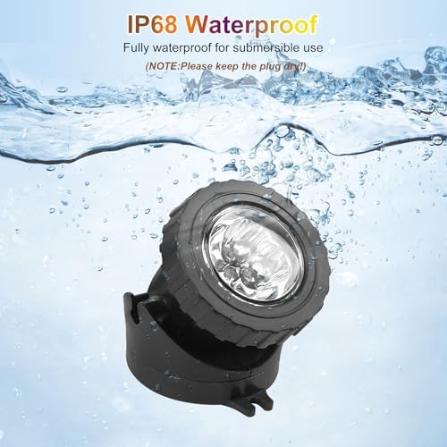 RGB Underwater Pond Lights, Super Bright LED Submersible Fountain Lights Colored Landscape Spotlights, Bluetooth APP Control IP68 Waterproof for Fish Aquarium Tank Garden Yard Pool (Set of 6) - Image 5