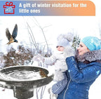 Bird Bath Heater for Outdoors in Winter, Birdbath Water Heater 120 W Pond De-Icer, Bird Bath Deicer Full-Covered Aluminum, Birdbath Heater Thermostatcally Controlled Auto Shut Off for Winter - Image 7