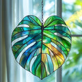 Colorful Gradient Monstera Leaf Acrylic Suncatcher by AVAGAN