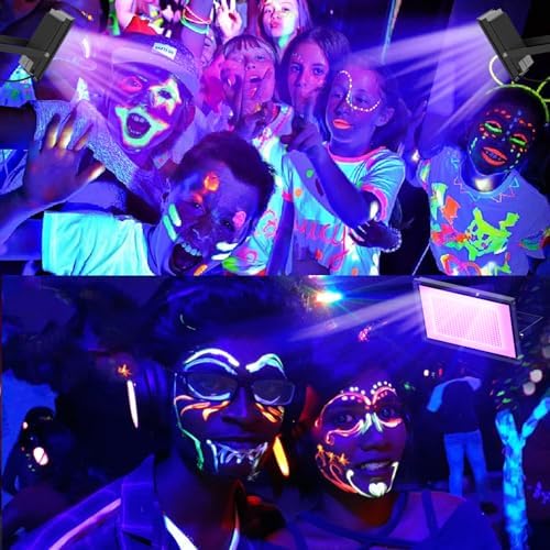 Black Lights 500W LED Black Flood Light with Plug(6ft Cable) for Body Paint, Fluorescent Poster, Neon Glow in The Dark Night - Image 3