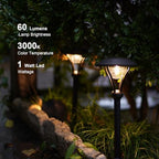 GOODSMANN Low Voltage Path Lights Landscape Lighting 1 Watt LED 60 Lumens Flood Lights with Metal Stake for Garden Yard Patio Area Outdoor Lighting (4 Pack) 9920-2104-04 - Image 2