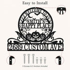 Personalized Halloween House Number Sign, Custom Family Name Address Sign - Image 6