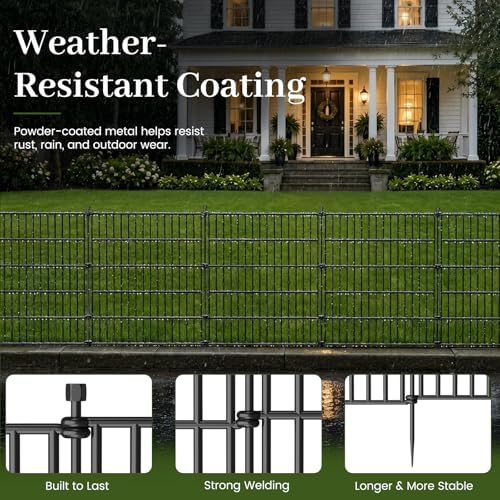 No Dig Garden Fence Outdoor for Yard, 32in (H) x 35.4ft(L) - Image 4