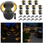 Gardenreet Brass Well Light, 12V Low Voltage, 2-Way Turret Top, 12 Pack by Gardenreet