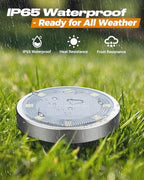 btfarm 16 Pack Solar Lights Outdoor Waterproof, 8 LED Solar Ground Lights - Image 2