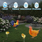 4 Pack Rooster Garden Stakes 20.5in Metal Rustproof Chicken Yard Art - Image 5