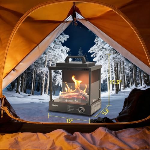 8200 BTU Propane Portable Gas Fire Pit and Heater - Image 2