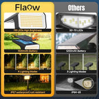 Solar Spot Lights Outdoor Waterproof, 6 Pack, 118 LED Warm White - Image 2