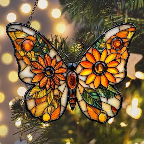Sunflower of Hope Monarch Acrylic Suncatcher - Image 6