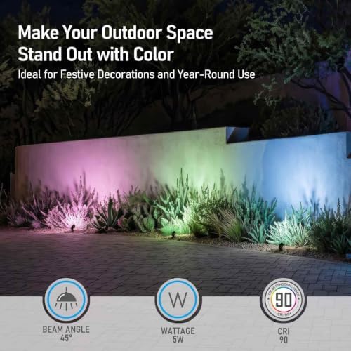 LEONLITE 6-Pack RGBCW 12-24V Low Voltage LED Spotlight Oil Rubbed Bronze - Image 2