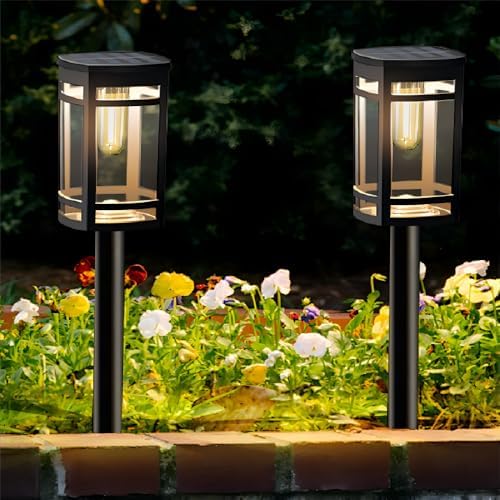EXCMARK 16 Pack Solar Pathway Lights Outdoor Waterproof, Warm White - Image 7