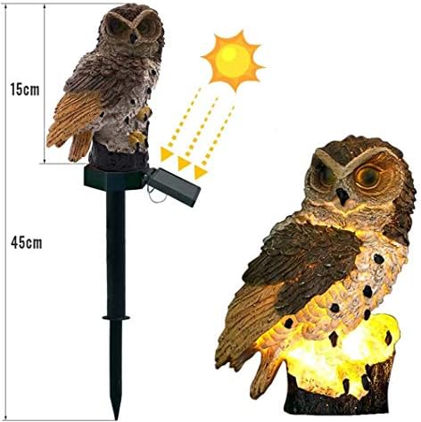 Ulalaza Outdoor Solar Lights Owl Shape Solar Powered LED Lamp Waterproof Garden Lights Stake Lights for Walkway - Image 2