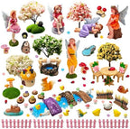 114 Pcs Miniature Fairy Garden Accessories Kit Resin Elves Animal Figurines Decor Micro Landscape Ornaments for DIY Micro Dollhouse - Image 5