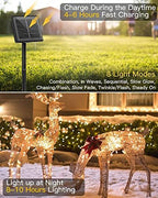Solar String Lights, 4 Packs Total 132Ft 400 LED Fairy Lights Warm White - Image 2
