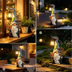 Solar Garden Gnome Statue with Lantern, Outdoor Decor for Yard&Patio - Image 5