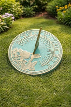 Vintage Style Brass Bird Garden Sundial, 10 Inch Outdoor Accent Home Decor Or Garden Present Idea - Handmade Gifts for Him, Her Parents - Image 2