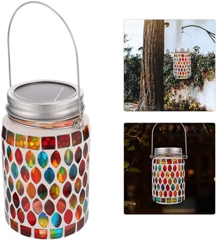 Solar Outdoor Hanging Lamp Ornament Glass Decorative Lantern - Image 4