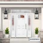 Darkaway Outdoor Lights Fixtures Wall Mount, Extra Large 26inch Outdoor Wall Sconce Lights with Water Ripple Glass for House Front Porch Patio Garage E12 Bulb Base - Image 2