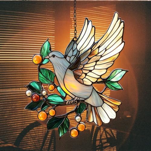 Peace Lover Dove Acrylic Suncatcher - Image 7