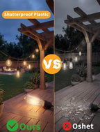 30FT 19-Light T Shape Outdoor String Lights, ST38 G40 Patio Lights - Image 6