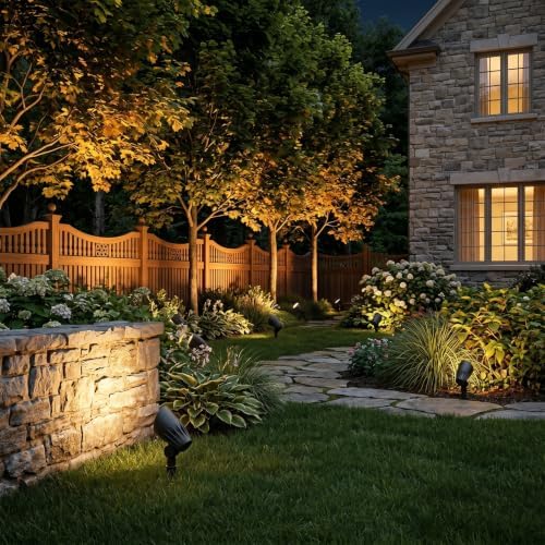 Malibu 50 Watt Floodlight Landscape Lights Outdoor Spotlight Waterproof Path Light Low Voltage Lighting with Spike Stand for Garden, Yard, Pathway, Lawn, Driveway Outdoor Lighting 8301-9601-01 - Image 3