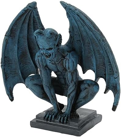 Focket Gargoyle Statue, Large Resin Material Polished Surface Sturdy Weather Outdoor Gargoyle Statues, Winged with Gothic Garden Scary Sculpture for Garden - Image 3