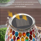 Jar Solar Outdoor Light Waterproof Glass Red Lantern Ornament - Image 6