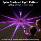DenicMic Solar Halloween Lights Outdoor 15 Pack Purple LED Halloween Decor - Image 6
