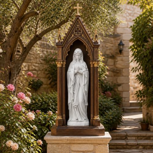 29.9" Virgin Mary Praying Statue Outdoor Garden Decor - Image 3