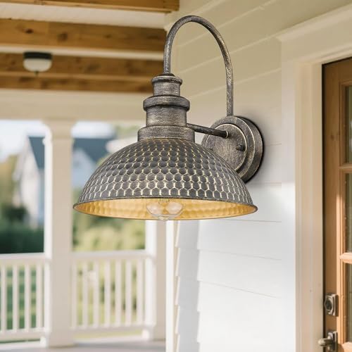 Farmhouse Barn Lights, Rustic Outside Wall Sconce (Vintage Bronze, 3 Pack) - Image 4