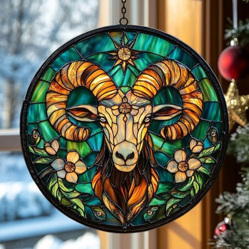 Vivid Tiffany Floral Art Decor Acrylic Suncatcher by AVAGAN