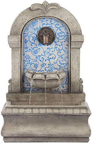 Manhasset 30 1/4" High Stone and Blue Outdoor Floor Large Fountain - Image 2