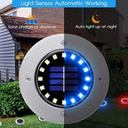 NFESOLAR Solar Ground Lights Outdoor with 16 LEDs Multi-Color for Outdoor - Image 3
