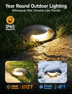 Gardenreet In Ground Well Light - Brass 12V Ip65 Waterproof Outdoor Landscape Lighting, Low Voltage LED In-Grade Turret Top Light, Antique Bronze for Walkway Patio Deck with 2700K Warm White MR16 Bulb - Image 5