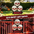 Halloween Decorations Outdoor Scary Skeleton Yard Stakes Solar Lights - Image 4