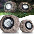 Candieslife Solar Rock Lights Outdoor Garden Waterproof - Super Bright LED Solar Spotlights, Solar Powered Landscape Path Decorative Garden Stone Lights for Pathway, Walkway, Yard, Patio (2 Pack) by Candieslife