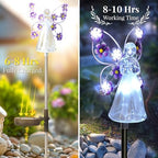 GIGALUMI 4 Pack Angel Solar Lights Outdoor Garden Decor Yard Art - Image 3