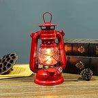 POCHY Classic Oil Lamp 12.2 Inch Oil Lamp Vintage Oil Lantern Metal Hanging Hurricane Lamp for Outdoor Indoor Lighting Use Kerosene Lamp Portable - Image 3