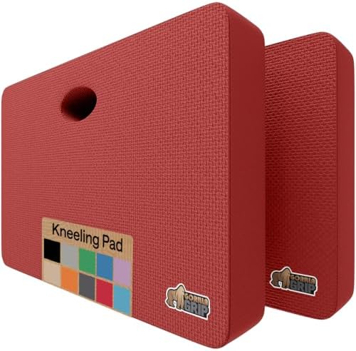 GORILLA GRIP® Extra Thick Foam Kneeling Pad for Gardening, 17.5x11 Red by GorillaGrip