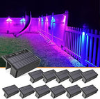 VOLISUN Solar Deck Lights Outdoor 12 Pack, 1800mAh Long Lighting Time by VOLISUN
