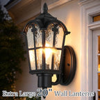20’’ Extra Large Outdoor Wall Light Fixture, Exterior Wall Lantern Sconce - Image 2