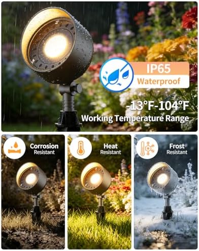 Cheopha PAR36 Low Voltage Landscape Spotlight, 10W 12V, 850LM, 2700K, 1pc - Image 3