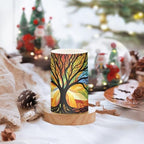 ALAZA Mysterious Tree Colorful Flameless Candles, LED Pillar Candles with Remote Timer, Battery Operated Candles Set of 2 - Image 2